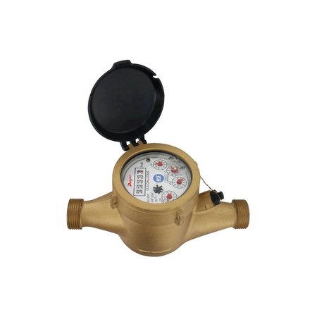 DWYER INSTRUMENTS Brass Body Water Meter, Wnt Wtrmtr 34X1 1 Gal Out WNT-A-C-05-1